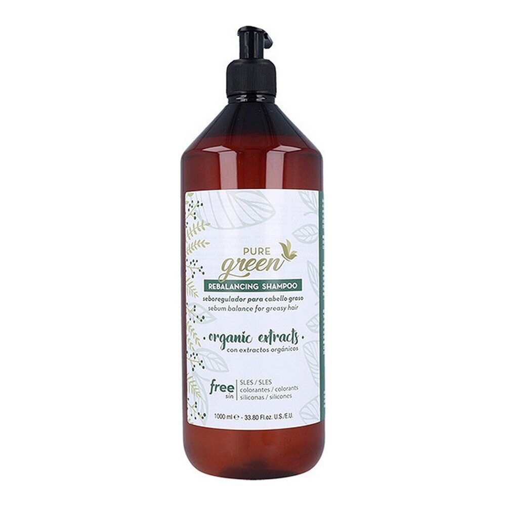 Šampūnas nuo pleiskanų Pure Green Rebalancing Shampoo, 1000 ml kaina ir informacija | Šampūnai | pigu.lt