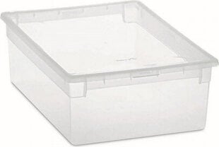 Универсальная коробка Terry Light Box M С крышкой Прозрачный полипропилен (27,8 x 39,6 x 13,2 cm) цена и информация | Ящики для вещей | pigu.lt