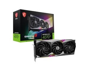 MSI GeForce RTX 4070 Ti GAMING X TRIO 12G (RTX4070TIGAMXTRIO12G) kaina ir informacija | Vaizdo plokštės (GPU) | pigu.lt