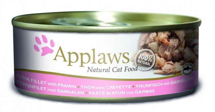 Applaws Cat Tuna Fillet & Prawn, 70 g цена и информация | Konservai katėms | pigu.lt