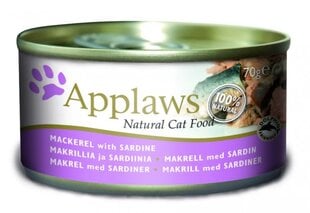 Applaws Cat Mackerel & Sardine katėms, 70 g kaina ir informacija | Applaws Gyvūnų prekės | pigu.lt