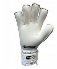Перчатки вратарские 4keepers Classic MF MS, 9,5, белый цвет цена и информация | Перчатки вратаря | pigu.lt