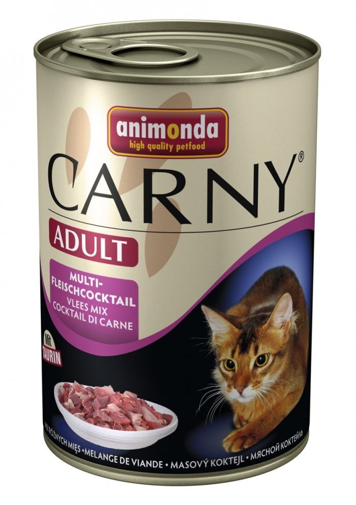 Carny Adult konservai su skirtingų rūšių mėsa, 400 g цена и информация | Konservai katėms | pigu.lt