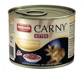 Консервы для кошек Carny Kitten с разными типами мяса домашней птицы 200г цена и информация | Консервы для кошек | pigu.lt