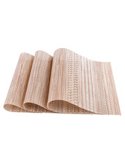 Boho stalo kilimėlis 30x45 cm, smėlio spalvos kaina ir informacija | Staltiesės, servetėlės | pigu.lt