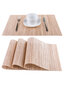 Boho stalo kilimėlis 30x45 cm, smėlio spalvos kaina ir informacija | Staltiesės, servetėlės | pigu.lt
