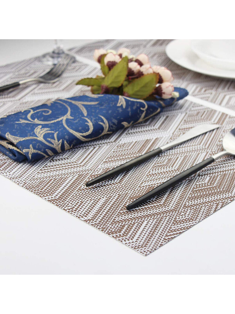 Bacardino stalo kilimėlis 30x45 cm, rudas kaina ir informacija | Staltiesės, servetėlės | pigu.lt