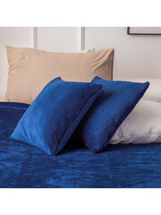 Наволочка декоративная Solo 40x40 A667 - темно-синий цена и информация | Декоративные подушки и наволочки | pigu.lt