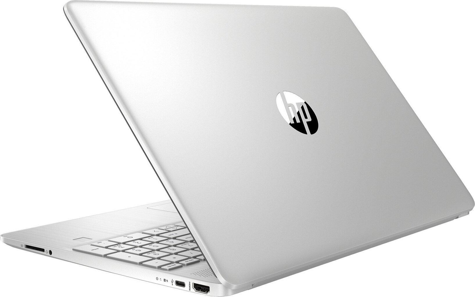 HP 15s-eq2134nw AMD Ryzen 7 5700U, RAM 8GB, 512 SSD Radeon RX Vega 8, Windows 11, Silver kaina ir informacija | Nešiojami kompiuteriai | pigu.lt