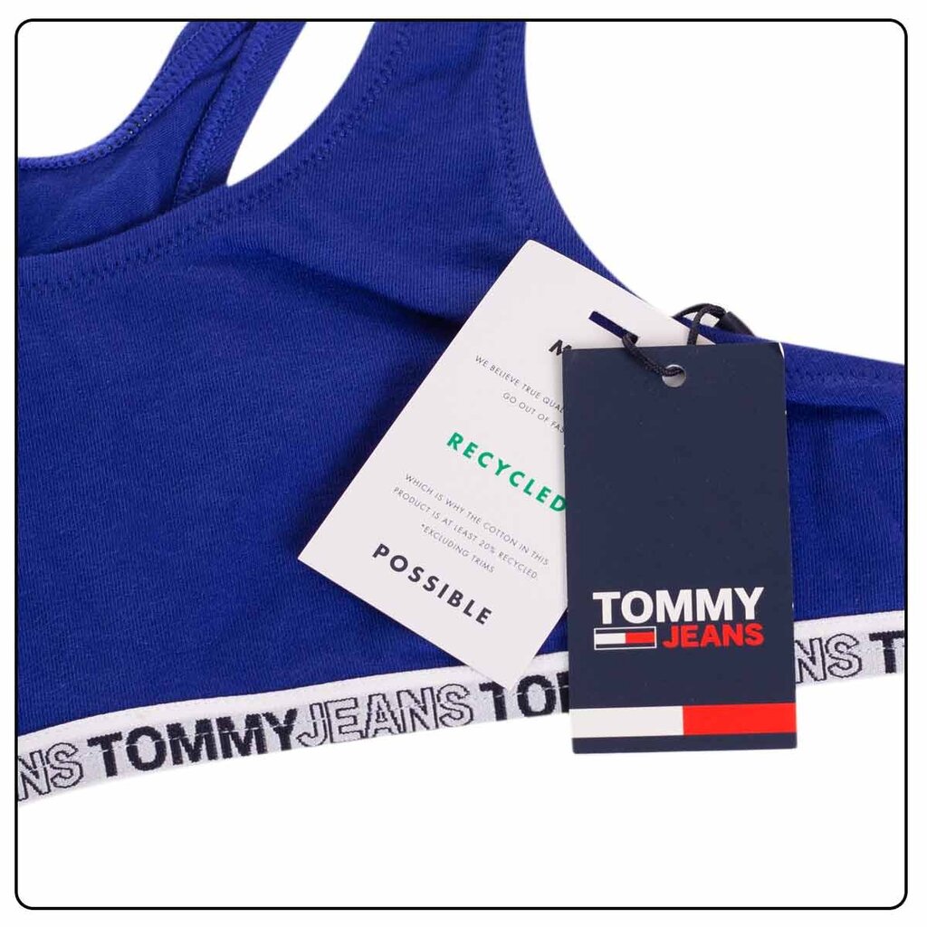 Sportinė liemenėlė moterims Tommy Hilfiger, mėlyna цена и информация | Liemenėlės | pigu.lt