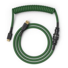 Glorious PC Gaming Race Coiled Cable, Forest Green цена и информация | Адаптеры, USB-разветвители | pigu.lt