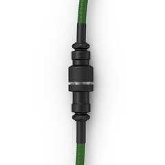 Glorious PC Gaming Race Coiled Cable, Forest Green kaina ir informacija | Adapteriai, USB šakotuvai | pigu.lt