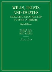 Wills, Trusts and Estates Including Taxation and Future Interests 6th Revised edition цена и информация | Книги по экономике | pigu.lt