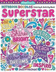 Notebook Doodles Superstar: Coloring & Activity Book цена и информация | Книги для малышей | pigu.lt