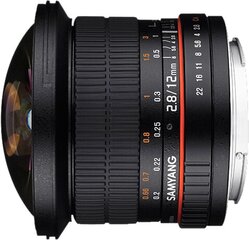 Samyang 12mm f/2.8 ED AS NCS Fish-Eye Sony E kaina ir informacija | Objektyvai | pigu.lt