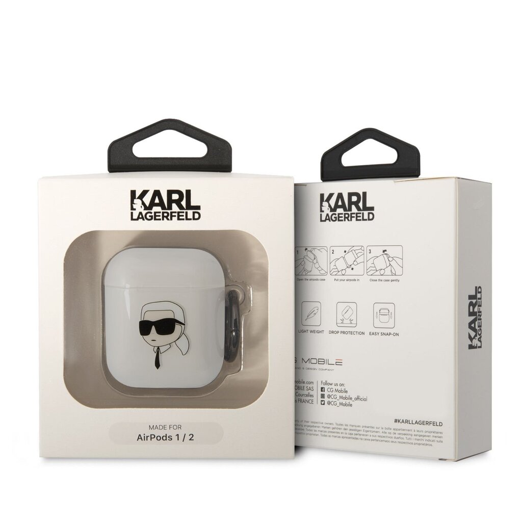 Karl Lagerfeld Airpods 1|2 kaina ir informacija | Ausinės | pigu.lt