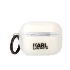 Беспроводные наушники Karl Lagerfeld 3D Logo NFT Choupette TPU Case for Airpods Pro White цена и информация | Аксессуары для наушников | pigu.lt