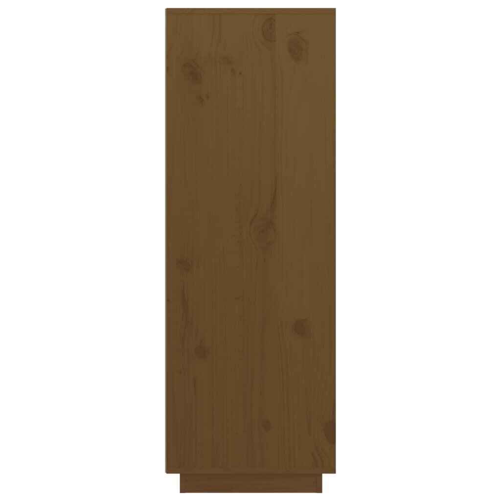 Komoda, Pušies medienos masyvas, 89x40x116,5cm, medaus ruda kaina ir informacija | Komodos | pigu.lt