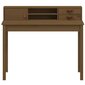 Rašomasis stalas, medaus rudas, 110x50x93cm, pušies masyvas kaina ir informacija | Kompiuteriniai, rašomieji stalai | pigu.lt