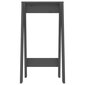Taburetės vidaXL, Pušies medienos masyvas, 2vnt., 40x40x75cm, pilka kaina ir informacija | Virtuvės ir valgomojo kėdės | pigu.lt