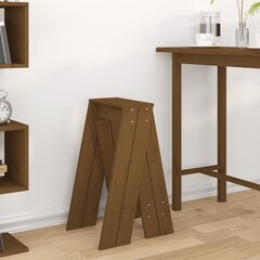 Taburetės vidaXL, Pušies medienos masyvas, 2vnt., 40x40x75cm, medaus ruda kaina ir informacija | Virtuvės ir valgomojo kėdės | pigu.lt