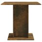 Valgomojo stalas, Apdirbta mediena, 80x80x75cm, dūminio ąžuolo spalva цена и информация | Virtuvės ir valgomojo stalai, staliukai | pigu.lt