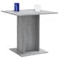 Valgomojo stalas, Apdirbta mediena, 80x80x75cm, pilka ąžuolo spalva kaina ir informacija | Virtuvės ir valgomojo stalai, staliukai | pigu.lt