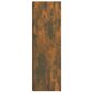 Kampinė spintelė, Apdirbta mediena, 33x33x100cm, dūminio ąžuolo spalva kaina ir informacija | Svetainės spintelės | pigu.lt