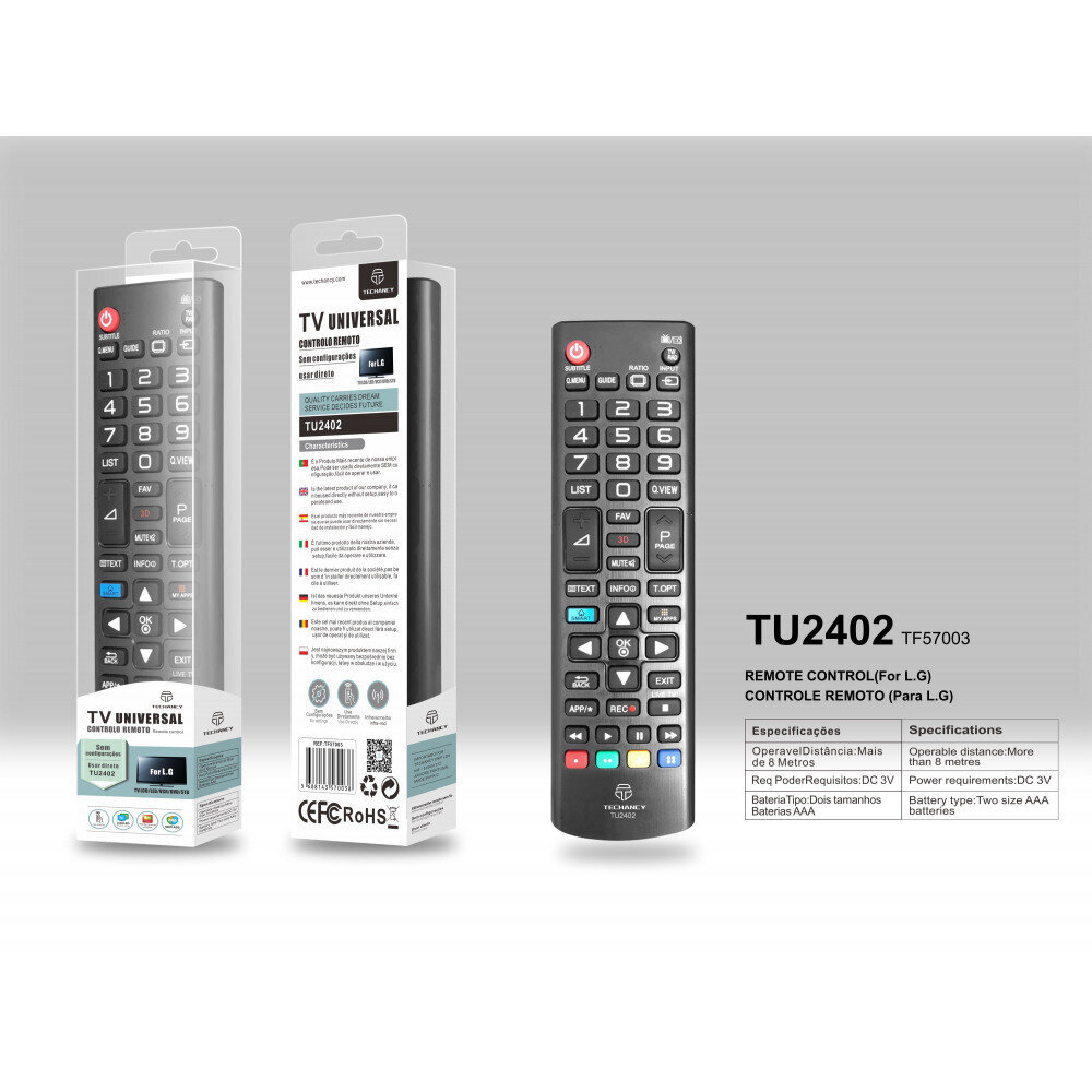 Techancy TU2402 цена и информация | Išmaniųjų (Smart TV) ir televizorių priedai | pigu.lt