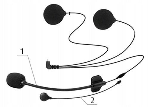 BLUETOOTH Laisvu ranku iranga, šalmui (motociklo, slidinejimo) kaina ir informacija | Laisvų rankų įranga | pigu.lt