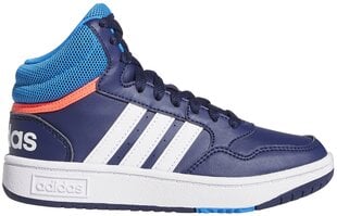 Adidas batai paaugliams Hoops 3.0 GW0400 GW0400/3, mėlynos spalvos kaina ir informacija | Sportiniai batai vaikams | pigu.lt