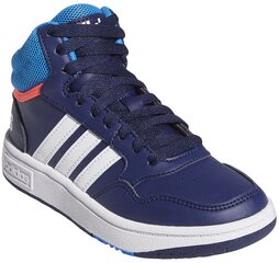 Adidas batai paaugliams Hoops 3.0 GW0400 GW0400/3, mėlynos spalvos kaina ir informacija | Sportiniai batai vaikams | pigu.lt