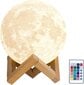 Mėnulio 3D Nakties Lempa Moon 21cm GOAPA kaina ir informacija | Staliniai šviestuvai | pigu.lt