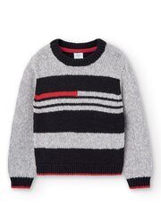 Детский джемпер BOBOLI Striped Knit Grey 520236087 цена и информация | Свитеры, жилетки, пиджаки для мальчиков | pigu.lt