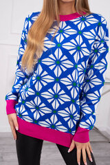 Megztinis moterims 23804, mėlynas kaina ir informacija | Megztiniai moterims | pigu.lt