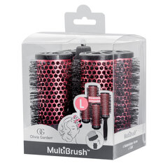 Набор керамических щеток для волос Olivia Garden MultiBrush Kit 46mm цена и информация | Расчески, щетки для волос, ножницы | pigu.lt