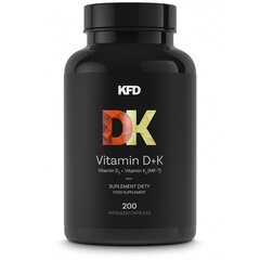 Пищевая добавка в таблетках KFD Nutrion Vitamin D + K цена и информация | KFD Защитные, дезинфицирующие средства, медицинские товары | pigu.lt