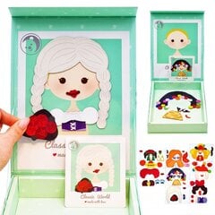 Деревянный магнитный пазл «Укрась девочку» 44 детали, Woopie цена и информация | Развивающие игрушки | pigu.lt