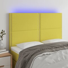 Изголовье со светодиодом, 144x5x118/128 см, зеленое цена и информация | Кровати | pigu.lt