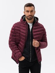 Striukė vyrams Ombre Clothing AMD23538.1900, raudona kaina ir informacija | Vyriškos striukės | pigu.lt