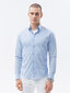 Marškiniai vyrams Ombre Clothing, mėlyni цена и информация | Vyriški marškiniai | pigu.lt