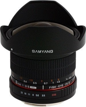 Objektyvas Samyang 8mm f/3.5 UMC Fish-Eye CS II (Nikon) kaina ir informacija | Objektyvai | pigu.lt