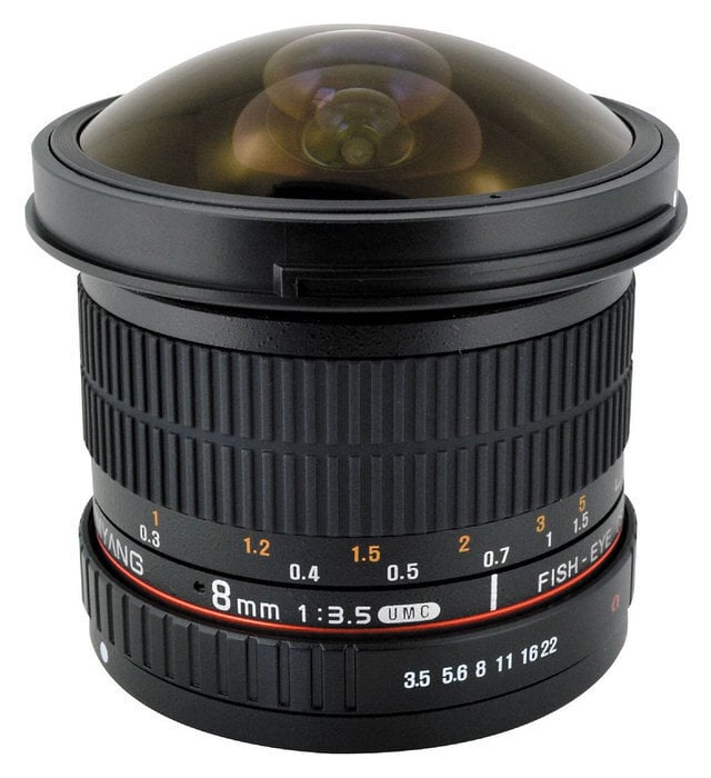 Objektyvas Samyang 8mm f/3.5 UMC Fish-Eye CS II (Nikon) kaina ir informacija | Objektyvai | pigu.lt