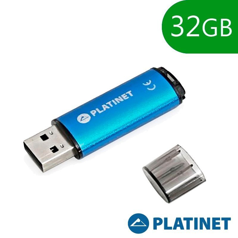 USB Platinet X-Depo 32GB USB 2.0 (42967), mėlyna kaina ir informacija | USB laikmenos | pigu.lt