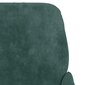 Krėslas vidaXL, Aksomas, 62x79x79cm, tamsiai žalia kaina ir informacija | Svetainės foteliai | pigu.lt