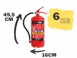 Miltelinis gesintuvas 6KG ABC kaina ir informacija | Gesintuvai | pigu.lt