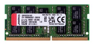 Kingston SODIMM ECC 16GB DDR4 2Rx8 Hynix D 2666MHz PC4-21300 KSM26SED8/16HD kaina ir informacija | Planšetiniai kompiuteriai | pigu.lt