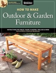 How to Make Outdoor & Garden Furniture: Instructions for Tables, Chairs, Planters, Trellises & More from the Experts at American Woodworker kaina ir informacija | Knygos apie madą | pigu.lt