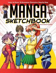 Manga Sketchbook: Learn to Draw 18 Awesome Characters Step-by-Step цена и информация | Книги об искусстве | pigu.lt