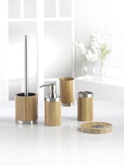 Дозатор для мыла BONJA из бамбука цена и информация | Набор акскссуаров для ванной | pigu.lt